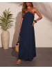 Milan Kiss Kleid in Dunkelblau/ Braun