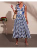 Milan Kiss Kleid in Blau/ Weiß