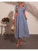 Milan Kiss Kleid in Blau/ Weiß