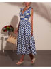 Milan Kiss Kleid in Blau/ Weiß