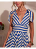 Milan Kiss Kleid in Blau/ Weiß