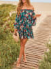 Milan Kiss Kleid in Türkis