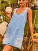 Milan Kiss Jeanskleid in Hellblau