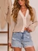 Milan Kiss Cardigan in Beige