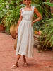 Milan Kiss Sukienka w kolorze kremowym