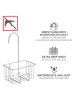 Wenko Edelstahl-Duschablage ''Milito'' - (B)18 x (H)28,5 x (T)13 cm