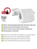Wenko Edelstahl-Toilettenpapierhalter ''Quadro'' - (B)16,5 x (H)6,5 x (T)7 cm