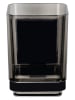 Wenko Wand-Zahnputzbecher ''Quadro'' in Schwarz - (B)7,5 x (H)10 x (T)10 cm