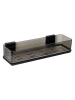 Wenko Badablage ''Quadro'' in Schwarz - (B)38,5 x (H)8,5 x (T)14,5 cm