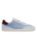 Groundies Leren barefootschoenen "Panama" lichtblauw/rood