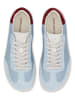 Groundies Leren barefootschoenen "Panama" lichtblauw/rood