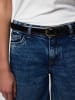 Pieces Leren riem "Cestina" zwart