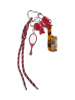 Pieces Brelok "Anina" w kolorze czerwonym do kluczy - wys. 26,5 cm