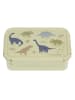 a little lovely company Lunchbox "Dinosaurs" kaki - (B)22 x (H)7 x (D)14 cm