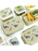 a little lovely company Lunchbox "Dinosaurs" kaki - (B)22 x (H)7 x (D)14 cm