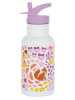 a little lovely company Trinkflasche "Flower garden" in Weiß/ Lila - 350 ml