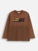Coccodrillo Longsleeve in Hellbraun