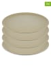 koziol 4er-Set: Speiseteller in Beige - Ø 25,5 cm