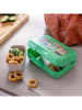 koziol Lunchbox in Grün - (B)19 x (H)6,5 x (T)13,5 cm