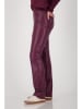 monari Kunstleren broek bordeaux