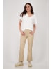 monari Kunstleren broek beige