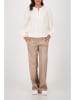 monari Kunstleren broek taupe