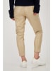 monari Kunstleren broek beige