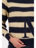 monari Pullover in Beige/ Dunkelblau