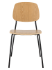 Bloomingville Eetkamerstoel "Monza" lichtbruin - (B)45 x (H)83 x (D)52 cm