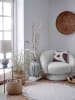 Bloomingville Wollteppich "Lenea" in Creme - Ø 110 cm 