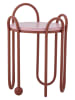 Bloomingville Stolik "Whimsica" w kolorze czerwonym - wys. 46 x Ø 30 cm