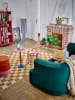 Bloomingville Stolik "Whimsica" w kolorze czerwonym - wys. 46 x Ø 30 cm