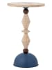 Bloomingville Bijzettafel "Mannelli" beige/blauw - (H)49 x Ø 30 cm