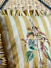 Bloomingville Kussen "Camila" geel/wit - (L)35 x (B)35 cm
