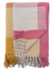 Bloomingville Woondeken ''Hadley'' roze/geel - (L)160 x (B)130 cm