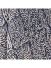 Bloomingville Koc "Bresso" w kolorze niebiesko-kremowym - 160 x 130 cm