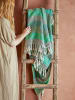 Bloomingville Woondeken ''Isnel'' beige/groen/lichtblauw - (L)160 x (B)130 cm