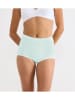 Sloggi Pełne figi high waist (3 pary) "Basic" w kolorze zielono-błękitno-kremowym