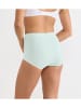 Sloggi Pełne figi high waist (3 pary) "Basic" w kolorze zielono-błękitno-kremowym