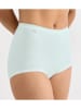 Sloggi Pełne figi high waist (3 pary) "Basic" w kolorze zielono-błękitno-kremowym