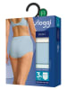 Sloggi Pełne figi high waist (3 pary) "Basic" w kolorze zielono-błękitno-kremowym