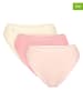 Sloggi 3er-Set: Taillenslips "Basic+" in Creme/ Rosa