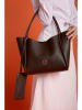 Lucky Bees Shopper bruin - (B)38 x (H)26 x (D)12 cm