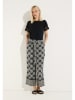 More & More Broek wit/zwart