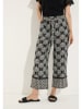 More & More Broek wit/zwart