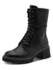 Tamaris Leder-Boots in Schwarz