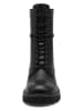 Tamaris Leder-Boots in Schwarz