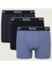 Hugo Boss Underwear 3er-Set: Boxershorts in Dunkelblau/ Blau