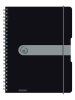 Herlitz Spiralblock ''To Go A4/80'' in Schwarz