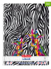 Herlitz 2er-Set: Collegeblöcke ''Wild Neon A4/80 Lin.28'' in Schwarz/ Weiß